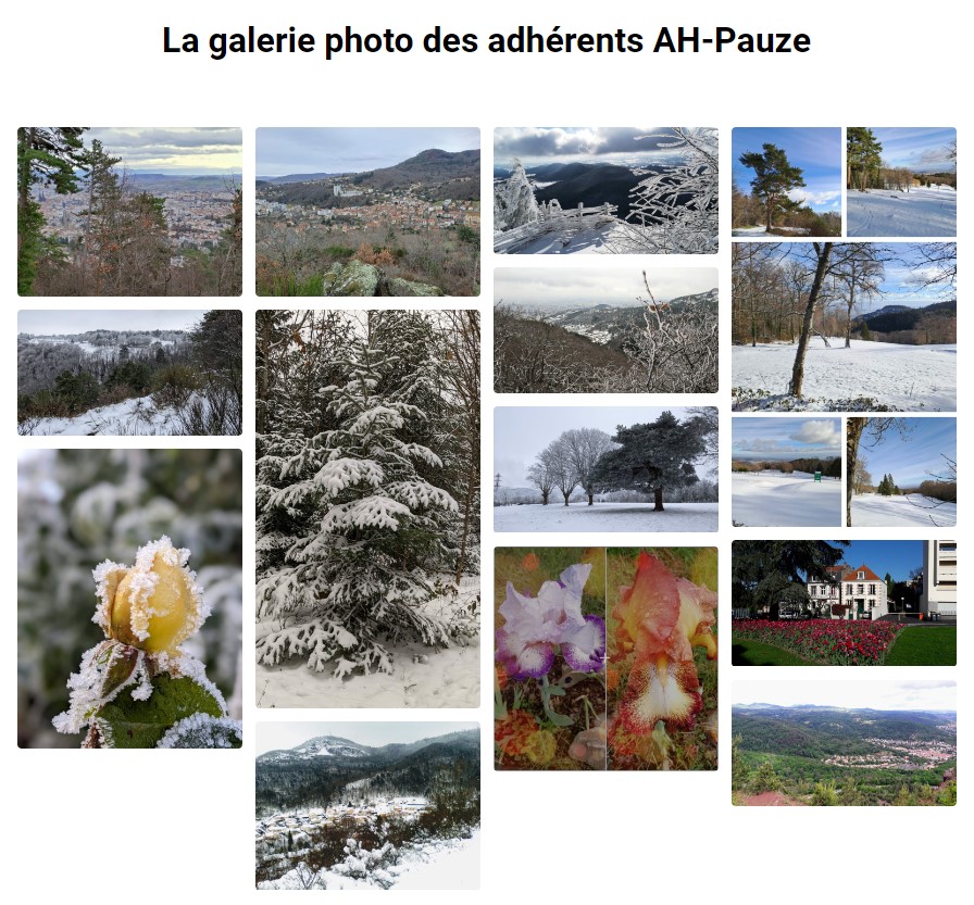 La galerie photo des adhérents AH-Pauze